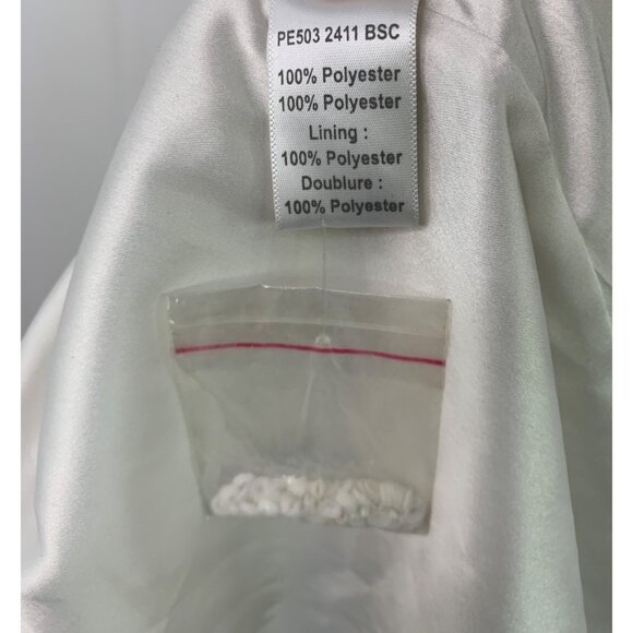 Parker Sequin White Halter Maxi Dress Size 4 $594 Slit Wedding Prom Formal NWT - Picture 10 of 16